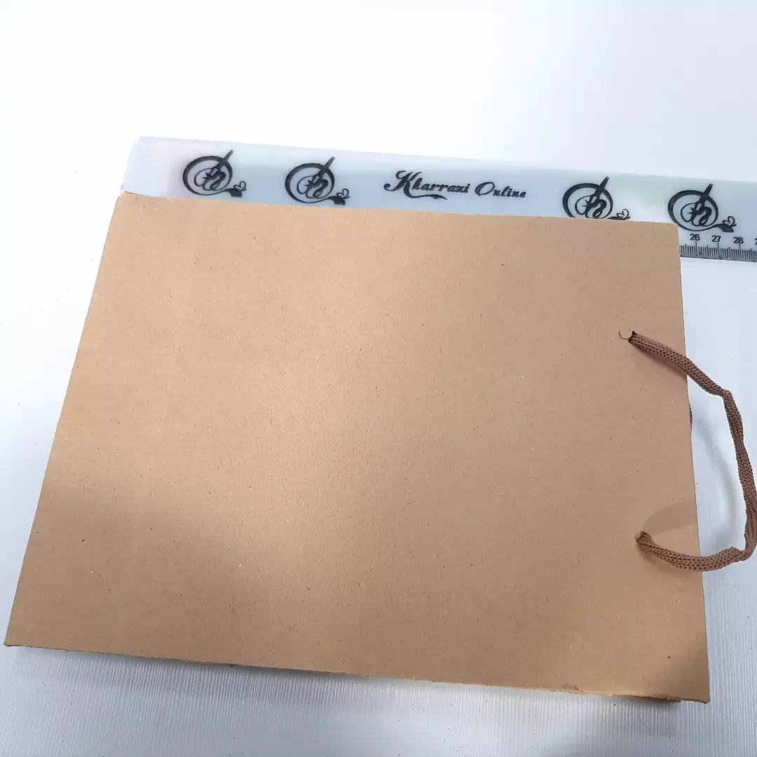 ساک دستی کرافت — رنگ کرم — نمای در‌دست — ۳ سایز — عکس ۵