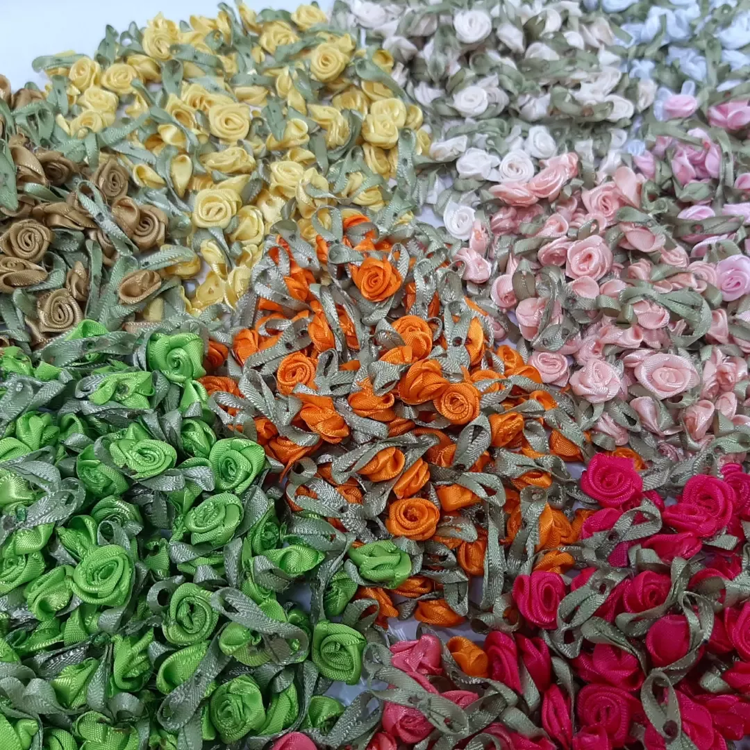 شکوفه روبانی یک سانتی — نمای در‌دست — ۱۷ رنگ — عکس ۷
