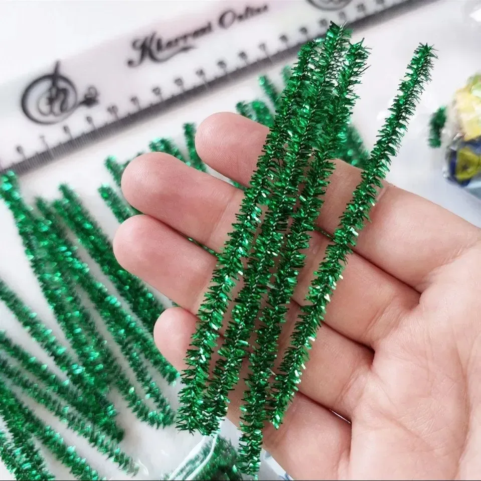 سیم بسته‌بندی زری‌دار سبز — رنگ سبز — نمای در‌دست — بسته هزار عددی — عکس ۲