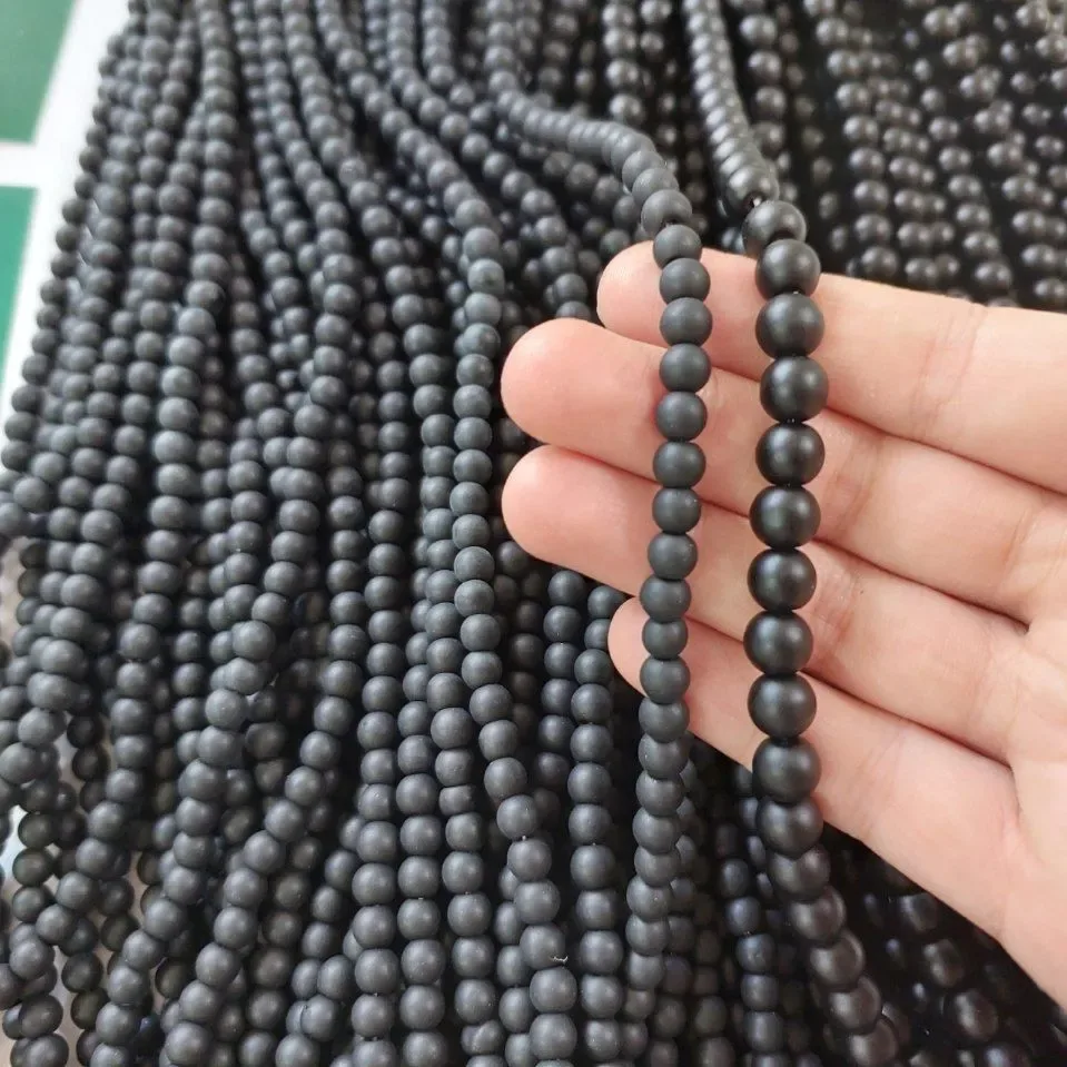 مهره اونیکس مشکی سایز ۶ و ۸، جنس پلاستیک، گرد، رشته‌ای