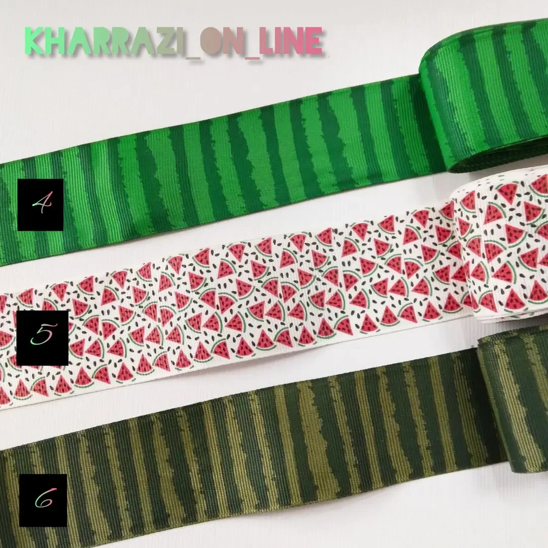 روبان گروگرن طرح یلدایی ۴ سانت — اطلاعات — عکس ۲