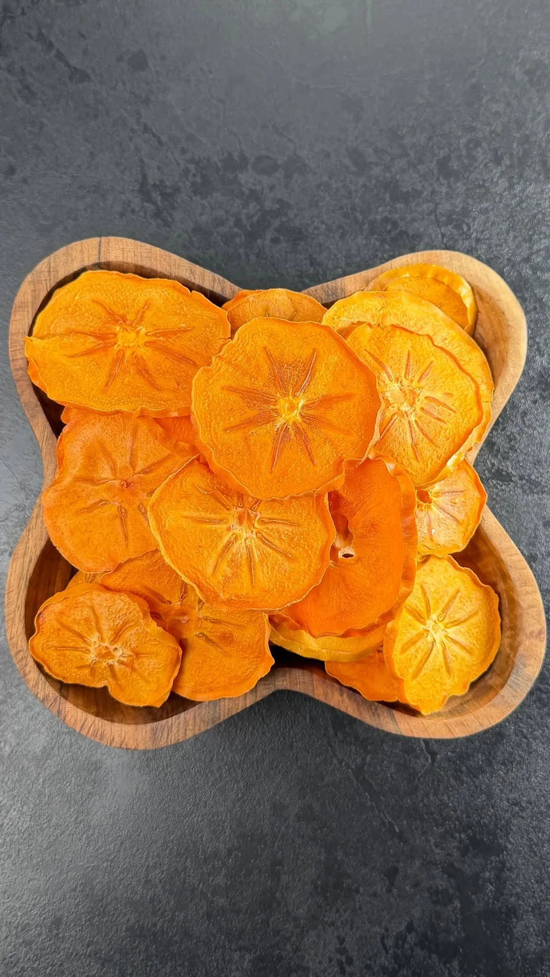 اسلایس خرمالو خشک، رنگ نارنجی