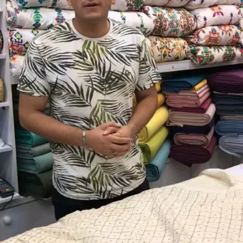 پارچه لینن طلاکوب