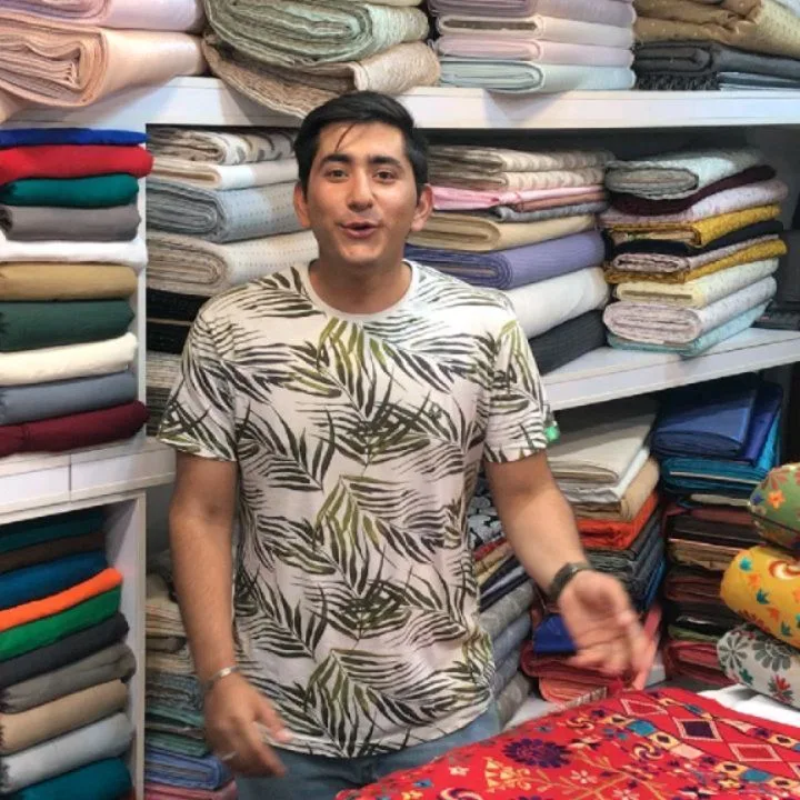 پارچه سوزن دوزی هندی کد ۱۰۰۲۹