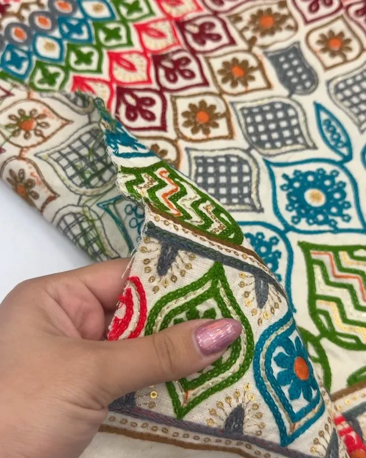 پارچه لینن بخارادوزی
