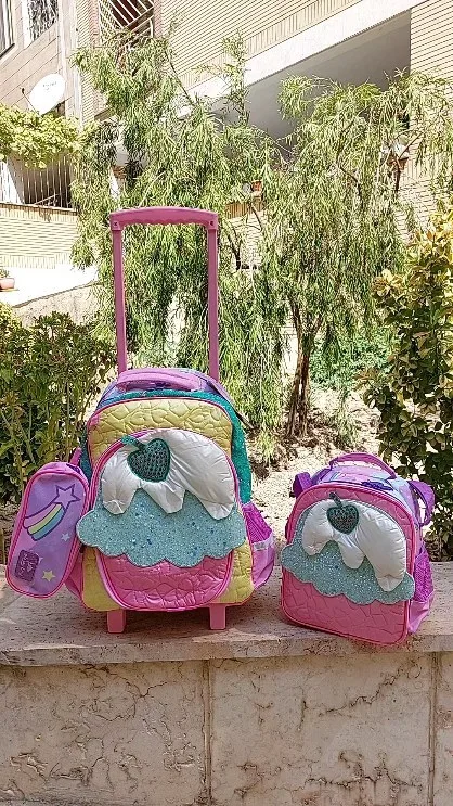 ست کوله چرخ‌دار سه تیکه