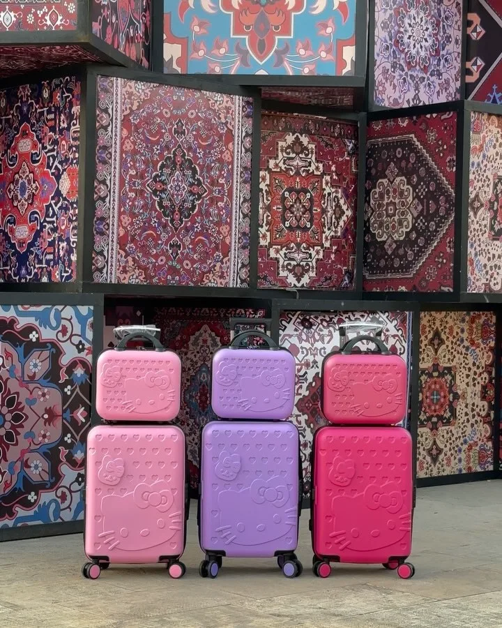 ست چمدان دوتکه هلو کیتی ۲۰ اینچ