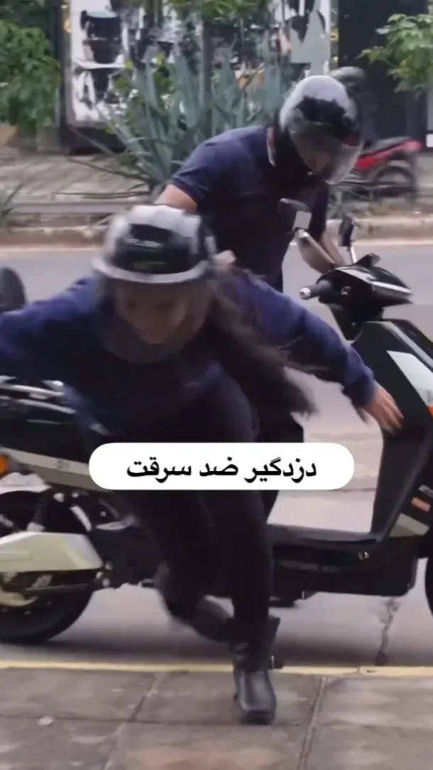 دزدگیر ضدسرقت موتور، رنگ مشکی و سفید، موتور سیکلت برقی