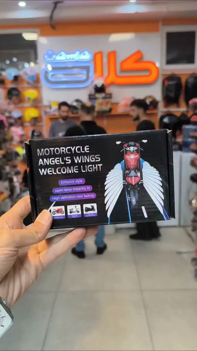 چراغ استقبال بال فرشته، رنگ مشکی، چراغ LED بال فرشته