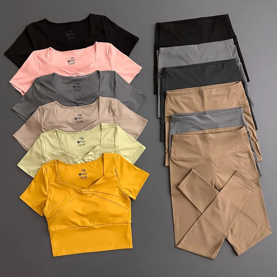 ست لگ فاق بلند و کراپ کمرگن زنانه
