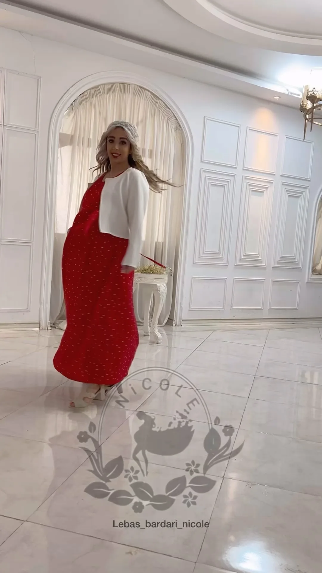 کت سارافون بارداری قرمز