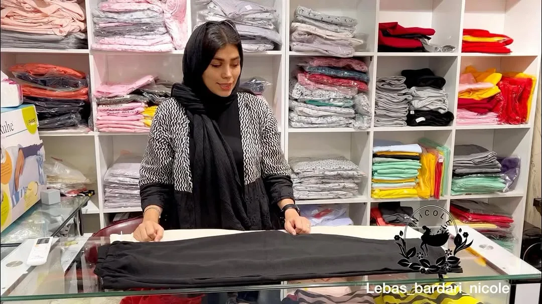 شلوار ابرو بادی بارداری، رنگ مشکی، بلند، راسته