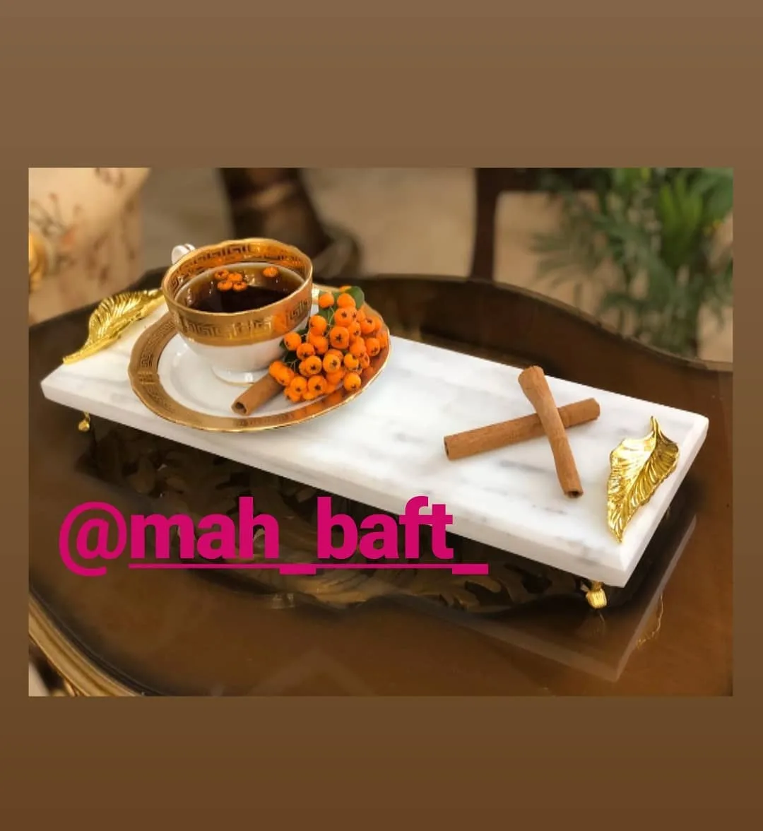 سینی سنگی پایه‌دار ۴۰×۱۴