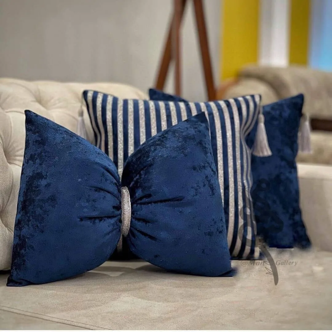 کوسن مربع طرح مصری مخمل