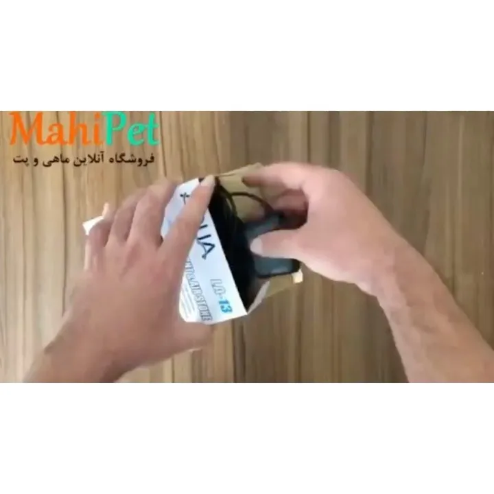 آنباکسینگ LED آکواریوم — رنگ قهوه‌ای — نمای در‌دست — LED آکواریوم — عکس ۳