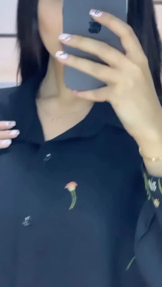 شومیز گلدوزی دست، رنگ سرمهای، یقه دار، آستین بلند