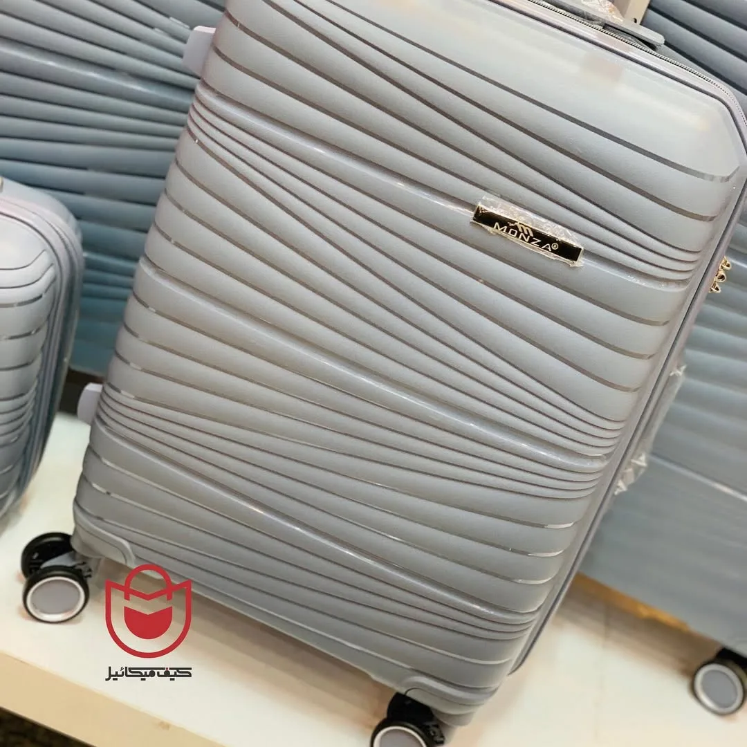 چمدان طوسی متالیک — عکس ۳