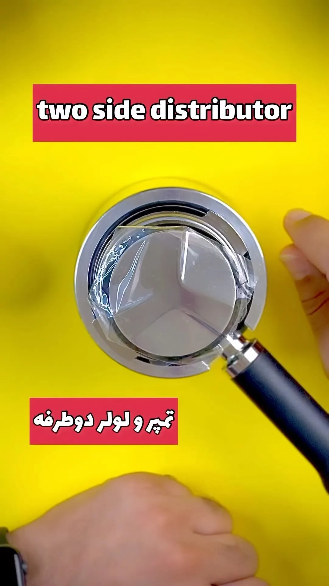تمپر و لولر دوطرفه ننجون، رنگ نقره‌ای و مشکی، جنس فلز