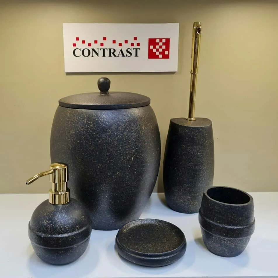 سرویس رزین ماربل حمام کانتراست — عکس ۲