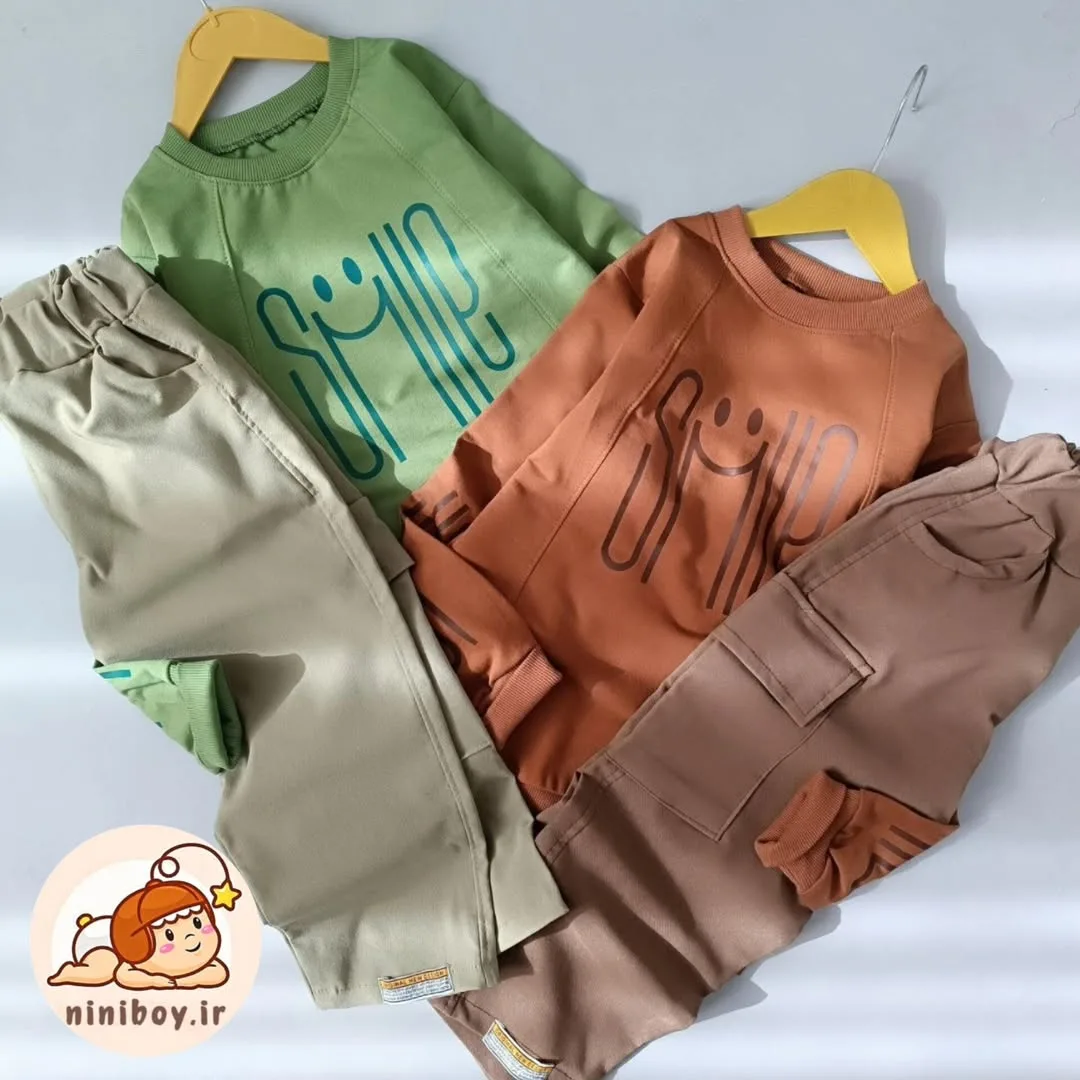 ست بلوز دورس و شلوار کتان بچگانه