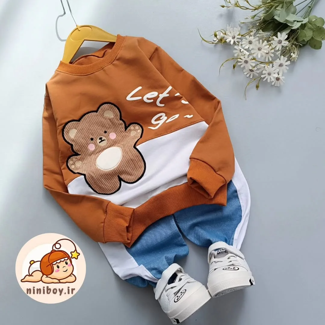 ست بلوز و شلوار تدی گلدوزی