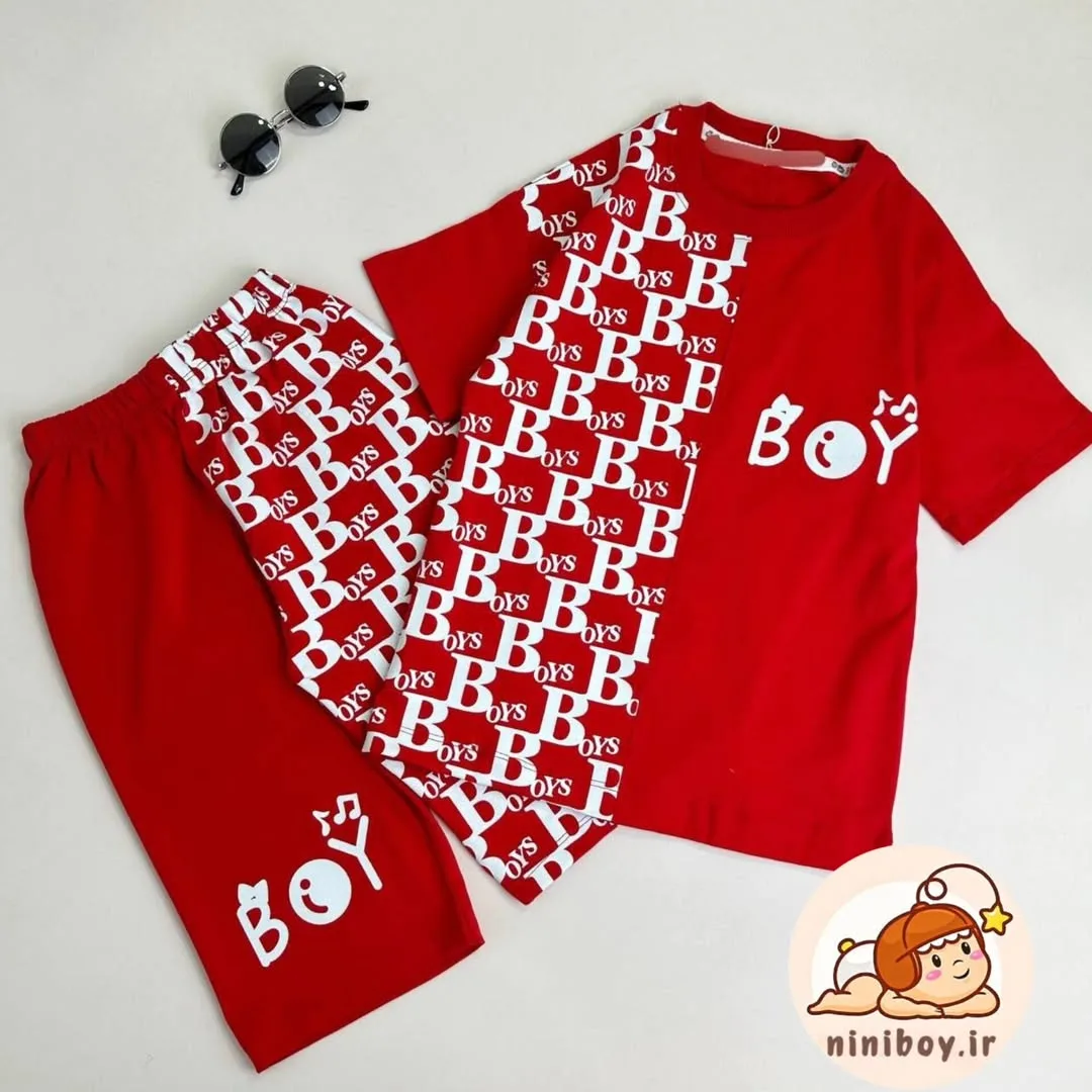 تی‌شرت و شلوارک پسرانه طرح Boy