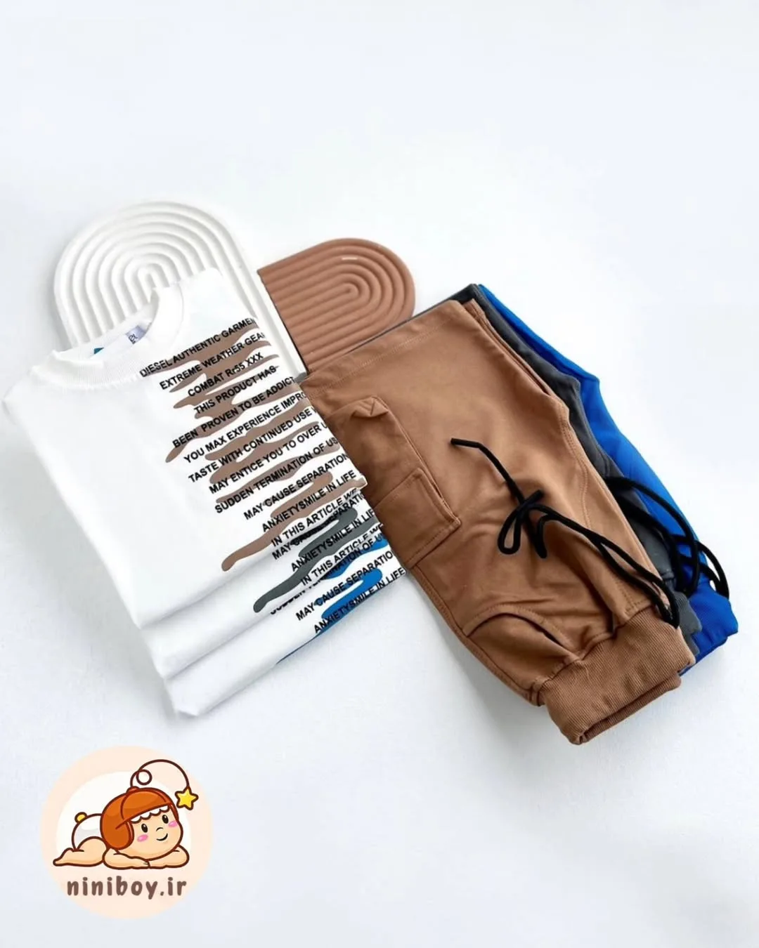 ست تی‌شرت و شلوارک اسپرت بچگانه OTSTUD
