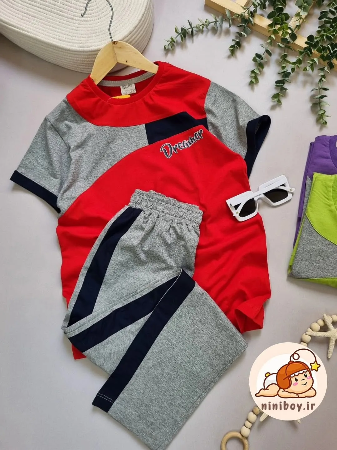 ست بلوز و شلوار پنبه‌ای