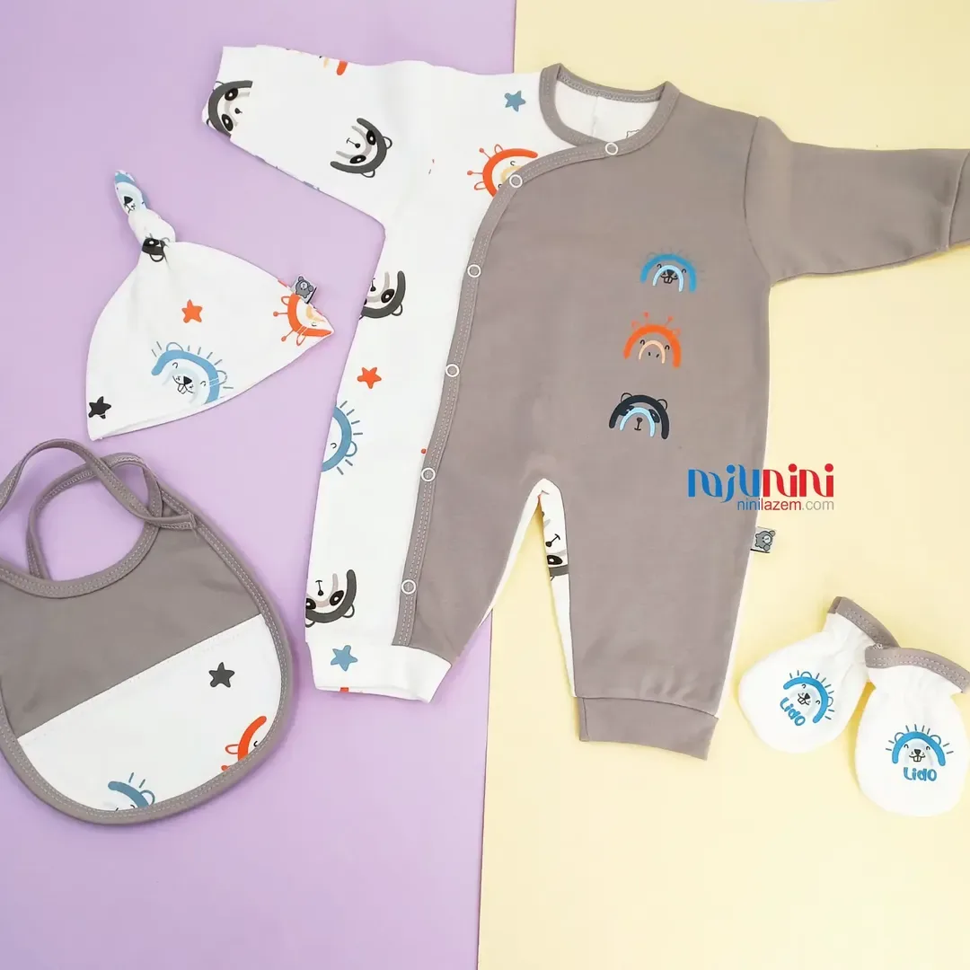 ست لباس نوزاد طرح اسب آبی — عکس ۴