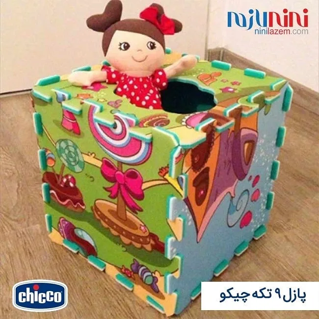 کف‌پوش پازلی اتاق کودک ۹ تکه — عکس ۲