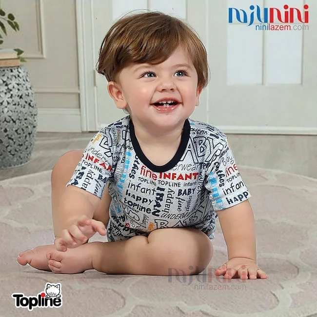 لباس پسرانه طرح جین تاپ لاین