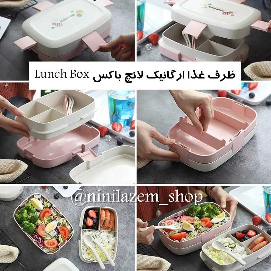 ظرف غذا لانچ باکس ارگانیک — عکس ۲