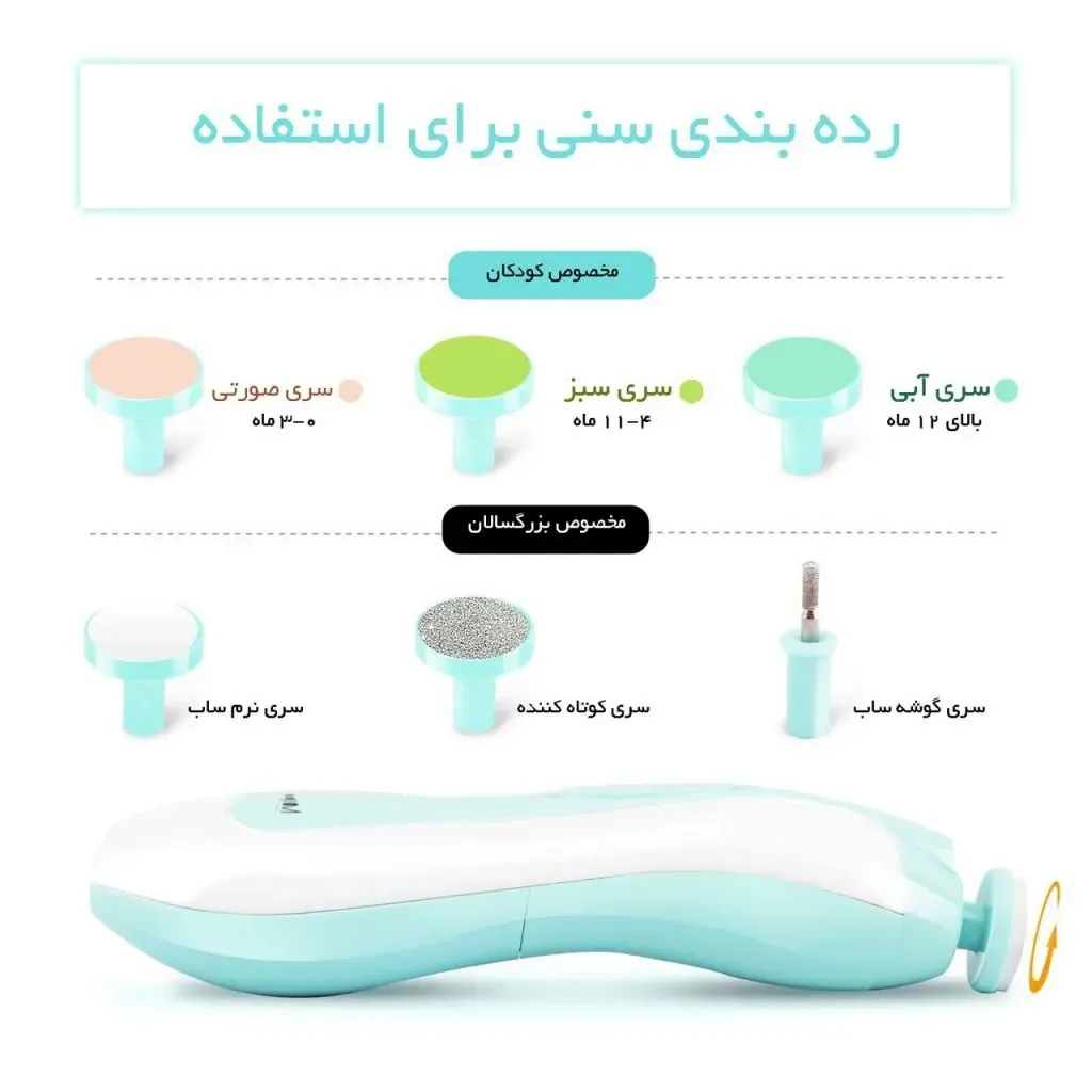 سوهان برقی ناخن نوزاد — عکس ۶