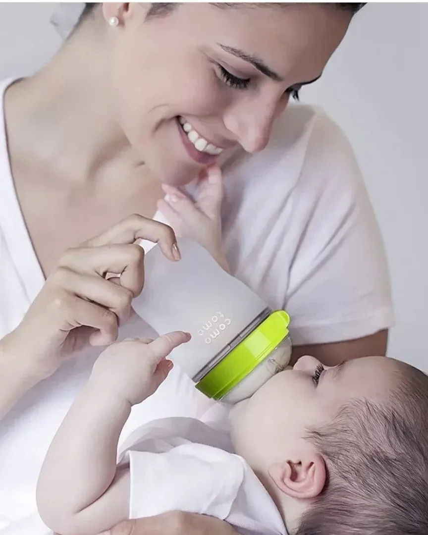 شیشه شیر تمام سیلیکون ۱۵۰ و ۲۵۰ میل — عکس ۲