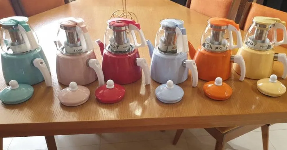 کتری و قوری رنگی