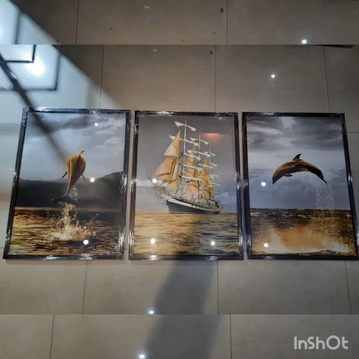 قاب عکس ۵۰×۷۰ قهوه‌ای