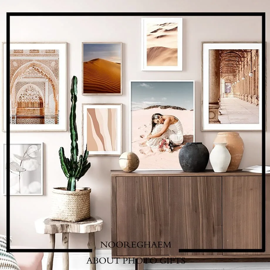 پکیج قاب عکس هفت تکه کاغذ سیلک