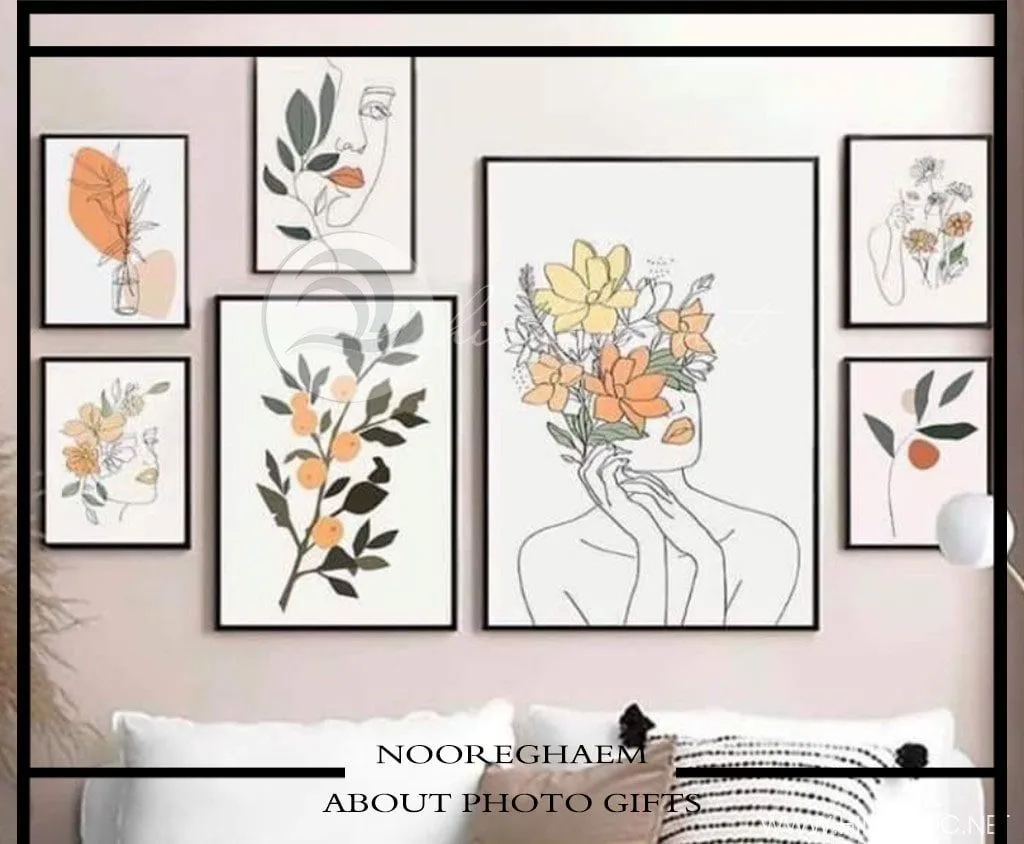 پکیج قاب عکس مینیمال شش‌تایی