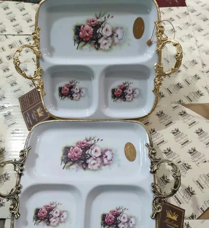 اردوخوری طرح گل بنفش