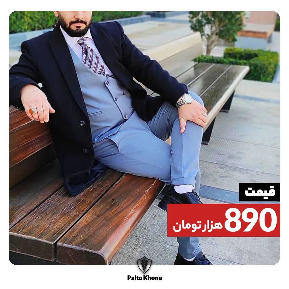 پالتو، رنگ مشکی و خاکستری، پالتو بلند تکدکمه مردانه