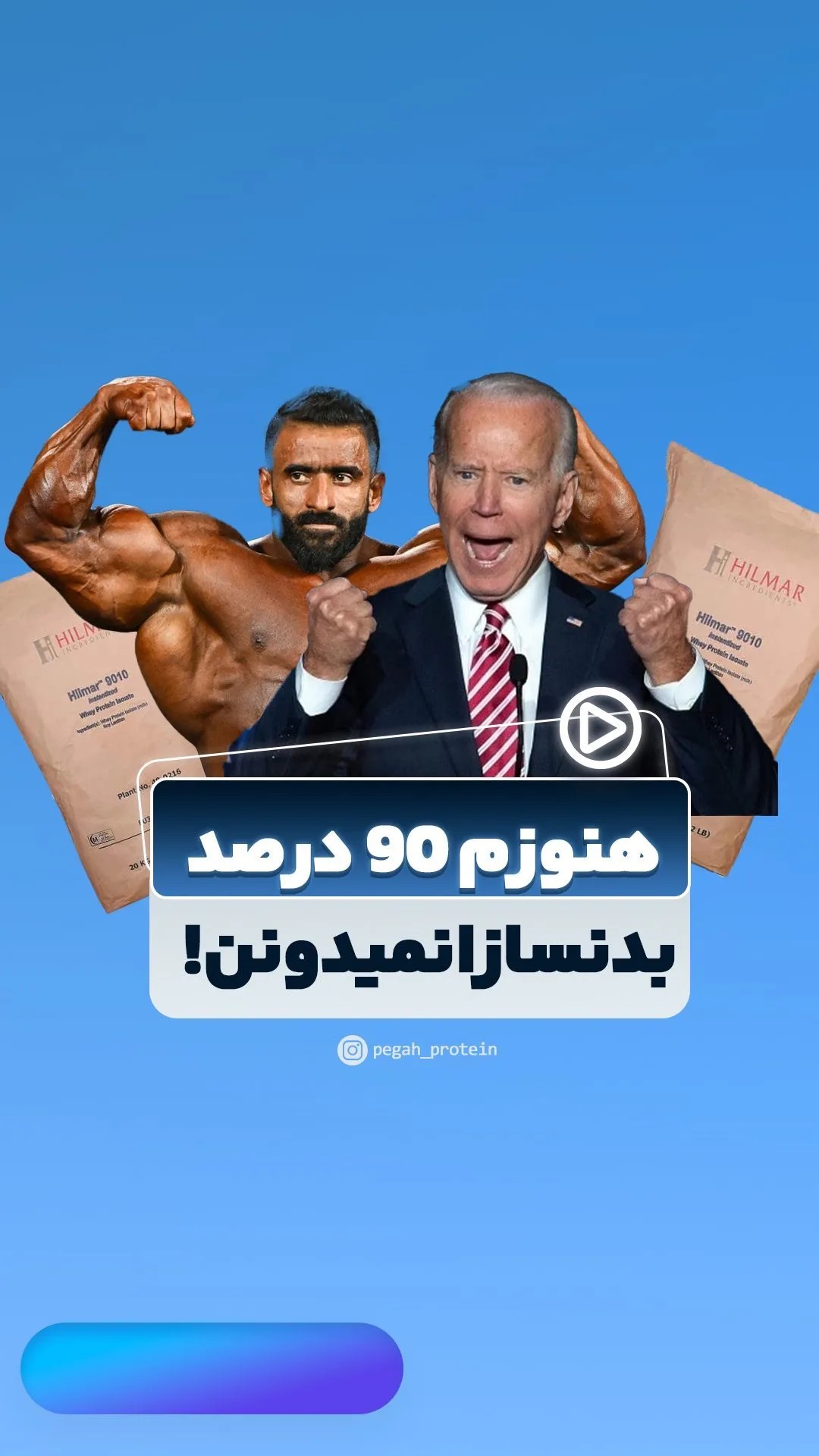 پروتئین وی هیلمار، رنگ کرم، کیسه