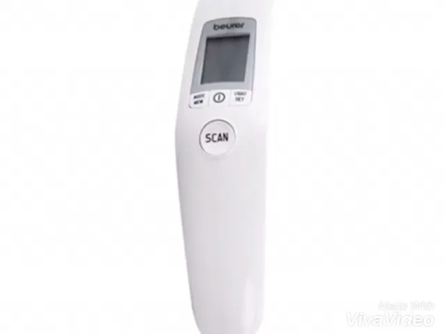 تب سنج دیجیتال، رنگ سفید، جنس پلاستیک، تفنگی پیشانی‌سنج