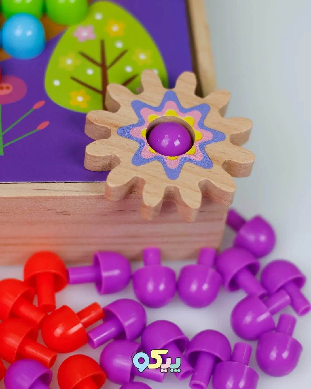 جعبه و مهره های رنگین کمانی مونته سوری — عکس ۸