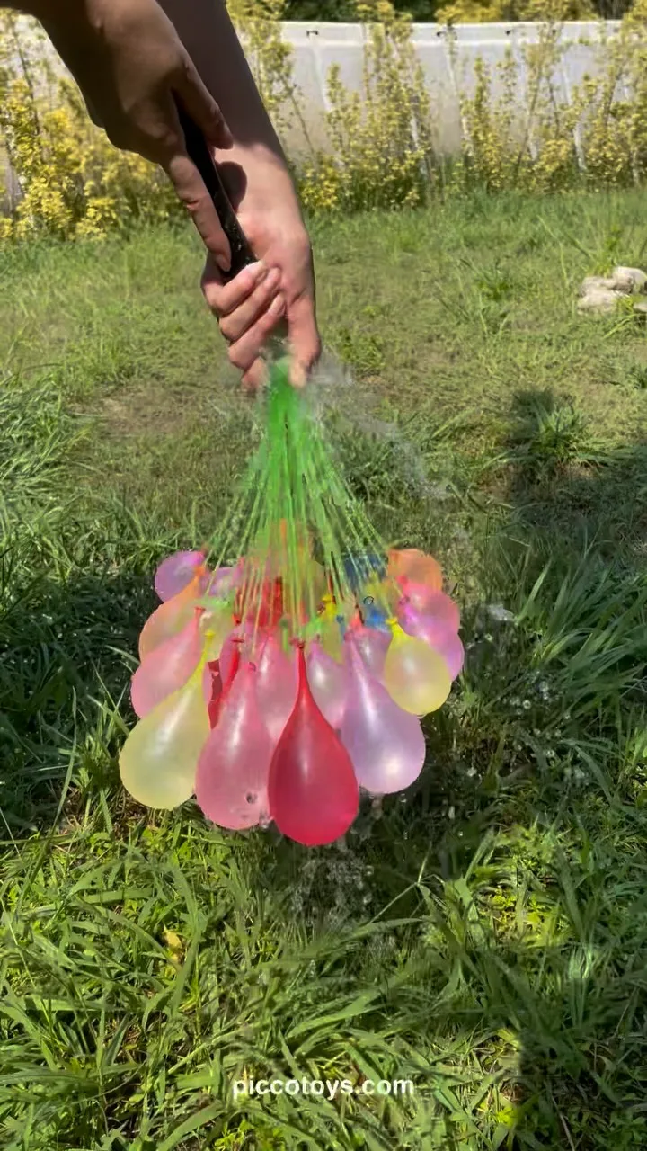 بادکنک آبی بالن بلانزا بسته ۳۷ عددی Balloon Bonanza، رنگ رنگارنگ (صورتی، زرد، سبز و قرمز)، جنس پلاستیک و لاتکس