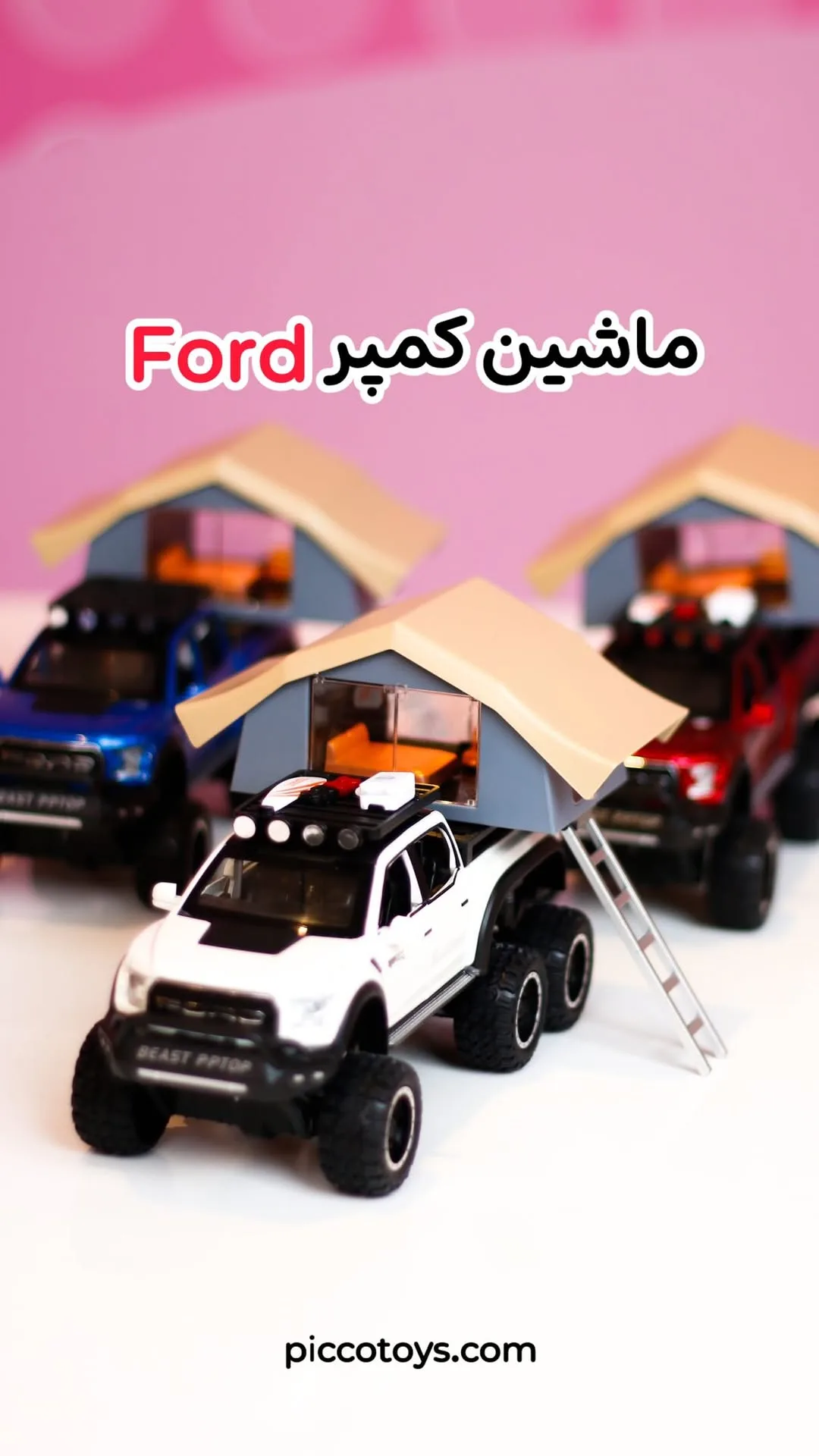 ماکت ماشین فورد رپتور با کمپر