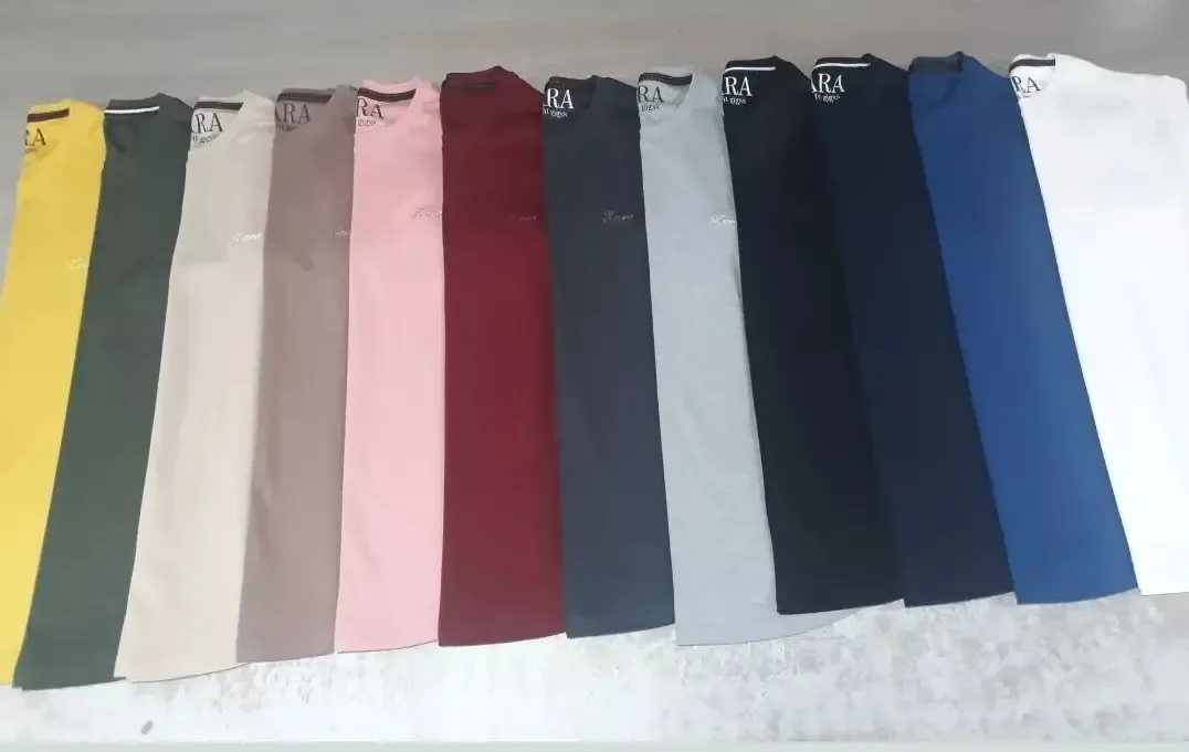تیشرت مردانه دورو پنبه کد ۵۲۵