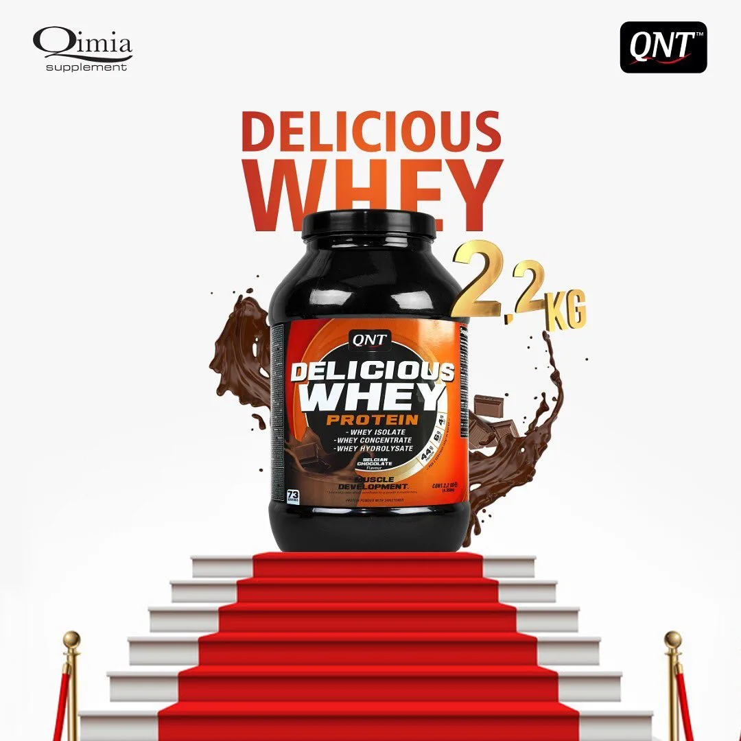 پروتئین دلیشس وی ۲۲۰۰ گرم QNT