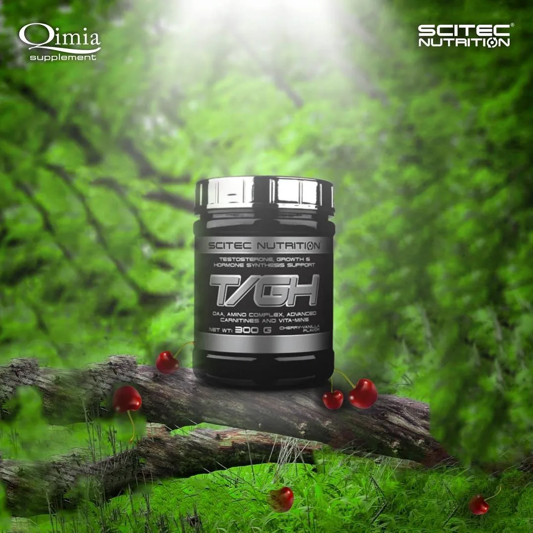 مکمل سایتک نوتریشن T/GH Scitec Nutrition، رنگ سیاه، نقره‌ای و قرمز، جنس پلاستیک، قوطی پلاستیکی