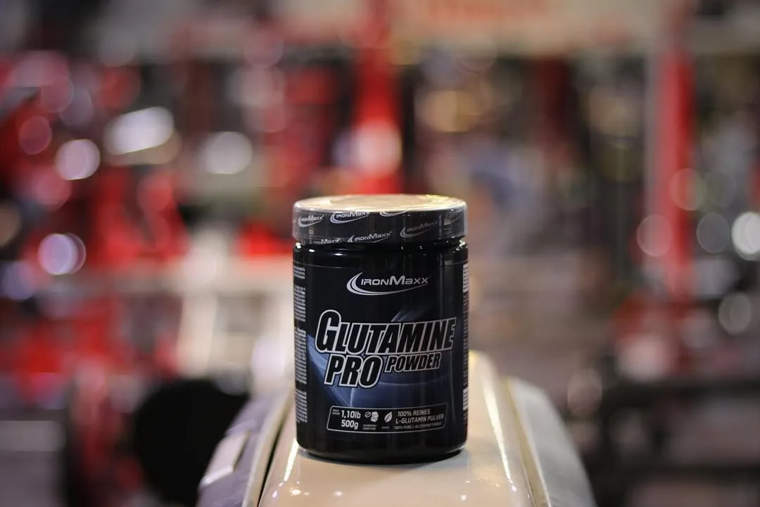 مکمل گلوتامین پرو IRONMAXX، رنگ مشکی، جنس پلاستیک، ظرف پودر