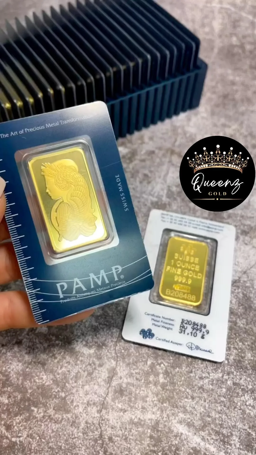 شمش طلا ۲۴ عیار PAMP